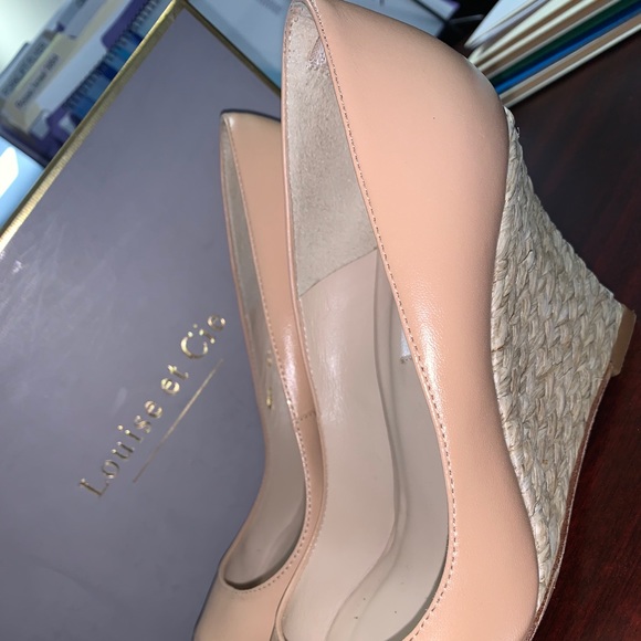 L.K Bennett London Peep Toe Espadrille Wedges - Picture 3 of 6